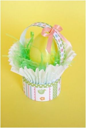 Download Mini Cupcake Easter Baskets | FaveCrafts.com