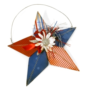 Download 4th of July Star Wall Hanging | FaveCrafts.com