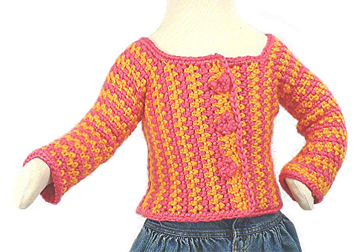 Download Toddler Cardigan Crochet Pattern from Caron Yarn | FaveCrafts.com