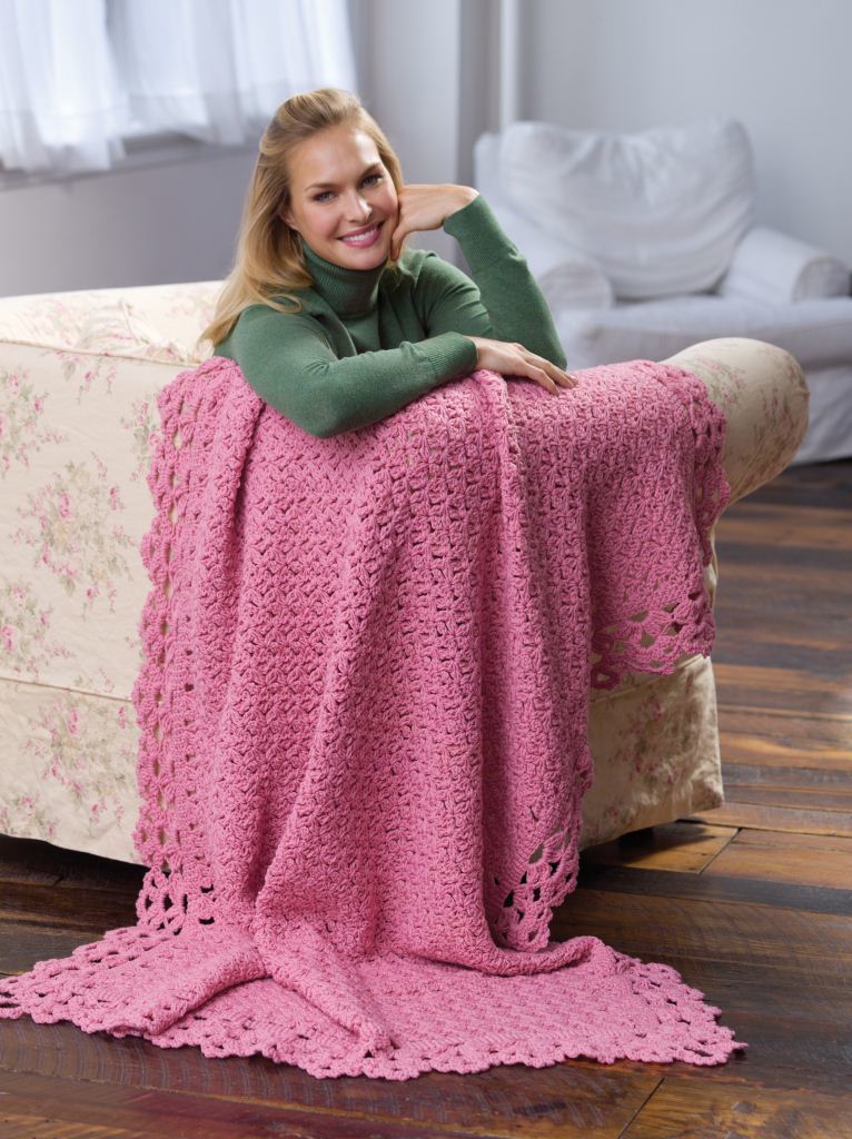 Blush Rose Afghan FaveCrafts blush-rose-afghan-favecrafts