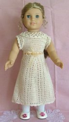 American Girl Doll Lace Summer Dress | AllFreeCrochet.com