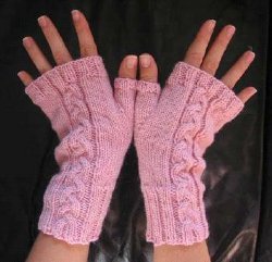 gloves crochet fingerless pattern cabled AllFreeKnitting.com Cabled Basic Fingerless Gloves gloves crochet fingerless pattern cabled AllFreeKnitting.com Cabled Basic Fingerless Gloves