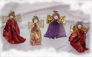 Ribbon Angel Christmas Ornament | AllFreeChristmasCrafts.com