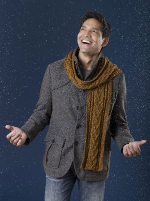 scarf cable combo knitting patterns knit pattern mens scarves fall sweater allfreeknitting gifts man cardigan cozy ebook bags designs thanksgiving