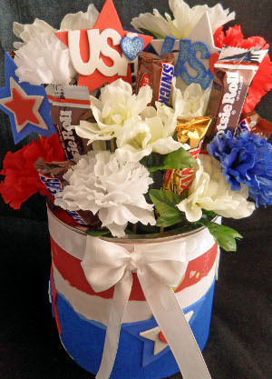 Patriotic Flower Centerpieces Allfreeholidaycrafts Com