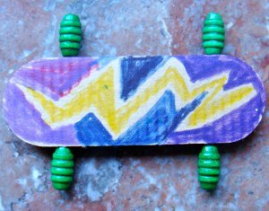 Popsicle Stick Skateboards | AllFreeKidsCrafts.com