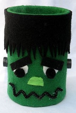 Tin Can Frankenstein Monster | AllFreeHolidayCrafts.com