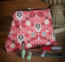 Compact Zippered Cosmetic Bag | 0