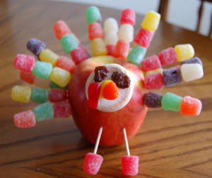 Appetizing Apple Turkeys | AllFreeKidsCrafts.com