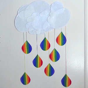 Rainbow Raindrops | AllFreeKidsCrafts.com