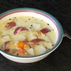 New England Style Clam Chowder | FaveGlutenFreeRecipes.com
