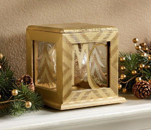 Golden Ornament Display Case  AllFreeChristmasCrafts.com