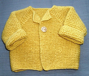 Garter Stitch Baby Cardigan