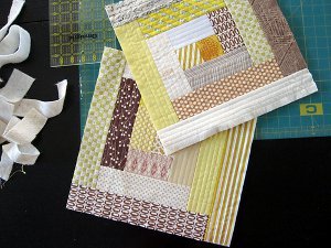 Quilt As You Go Log Cabin Block Quilt As You Go Log Cabin Block