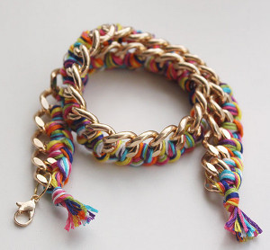 Rainbow Chains Wrapped Bracelet | www.bagssaleusa.com/product-category/backpacks/