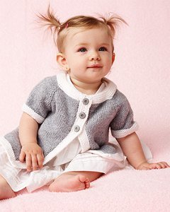 Bitty Baby Cardi AllFreeKnitting.com