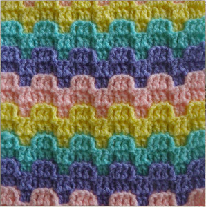 square pattern shell granny crochet AllFreeCrochetAfghanPatterns.com Bargello Crochet Stitch Pattern