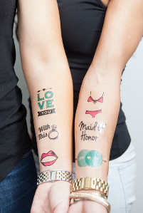 temporary tattoos bachelorette diy tattoo fun allfreediyweddings