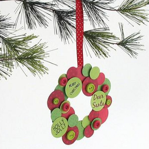 Mini Wreath Ornament | AllFreeKidsCrafts.com