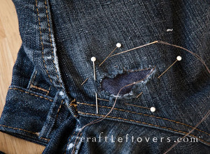 30 Minute Jeans Mending Tutorial | AllFreeSewing.com