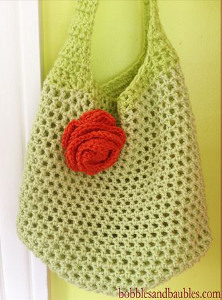 Single Skein Market Bag | AllFreeCrochet.com