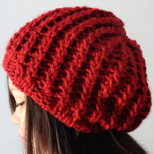 52 Slouchy Beanie Knitting Patterns | AllFreeKnitting.com