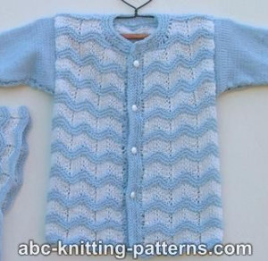Cuddly Chevron Cardigan AllFreeKnitting.com