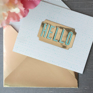 Oscar-Worthy Pure Gold DIY Envelope | AllFreeDIYWeddings.com