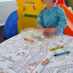 Burlap tablecloth rustic material secret crafts christmas Kids Coloring DIY Table Cloth | AllFreeSewing.com