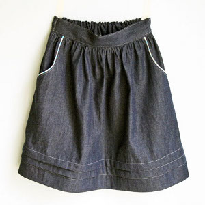 How to Sew Pockets into a Skirt | AllFreeSewing.com