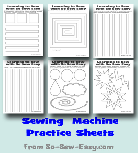 Printable Sewing Machine Practice Sheets | AllFreeSewing.com