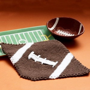 Thanksgiving Touchdown Dance Dishcloth Pattern