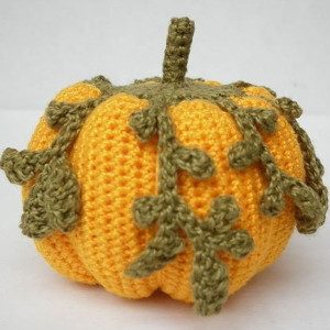 Autumn Vine Crochet Pumpkin