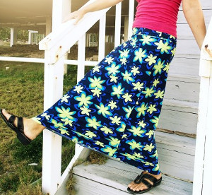 The Perfect Maxi Skirt Tutorial | AllFreeSewing.com