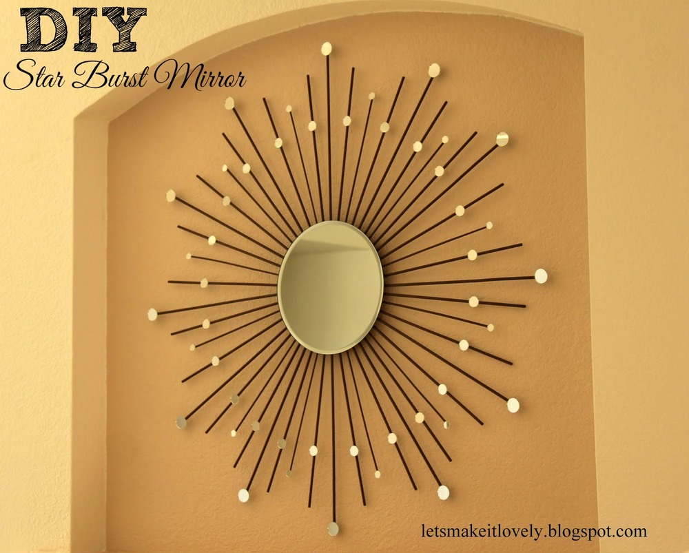 DIY Starburst Mirror FaveCrafts com DIY Starburst Mirror FaveCrafts com