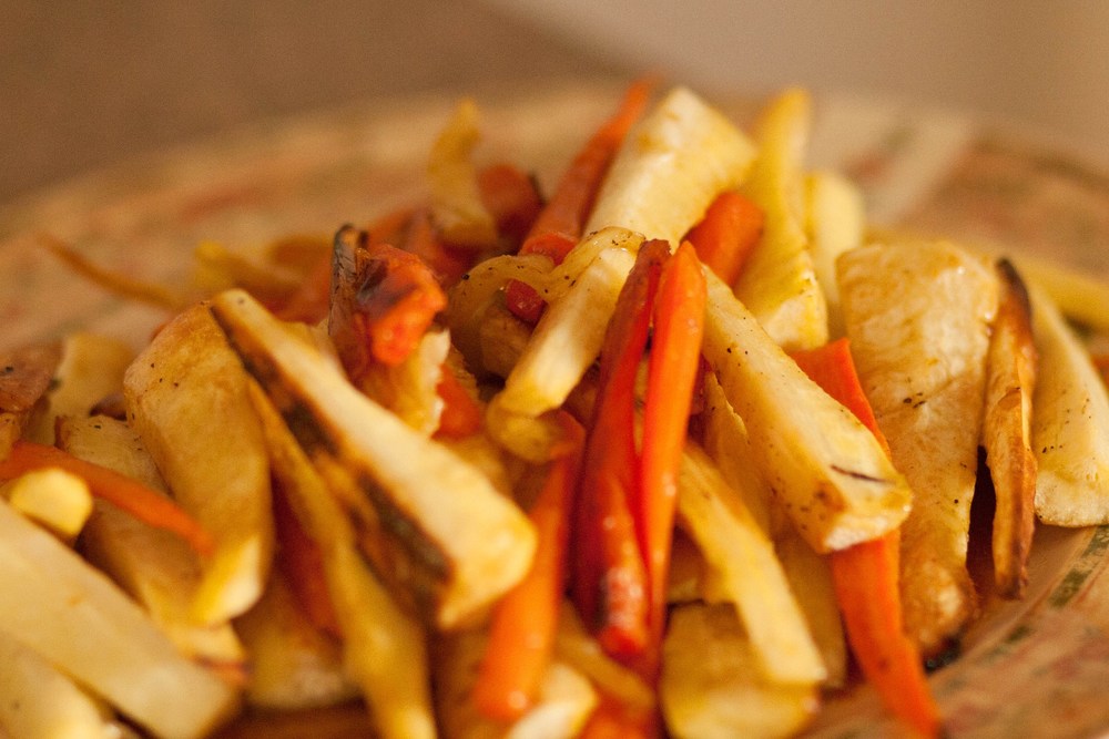 Honey Glazed Parsnips and Carrots | FaveHealthyRecipes.com