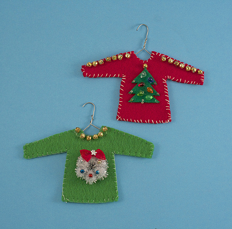 DIY Ugly Sweater Ornament | AllFreeHolidayCrafts.com