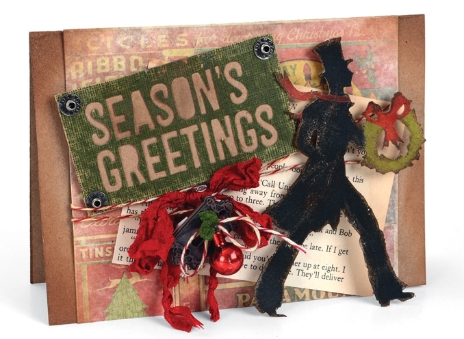 Victorian Inspired Christmas Card | FaveCrafts.com