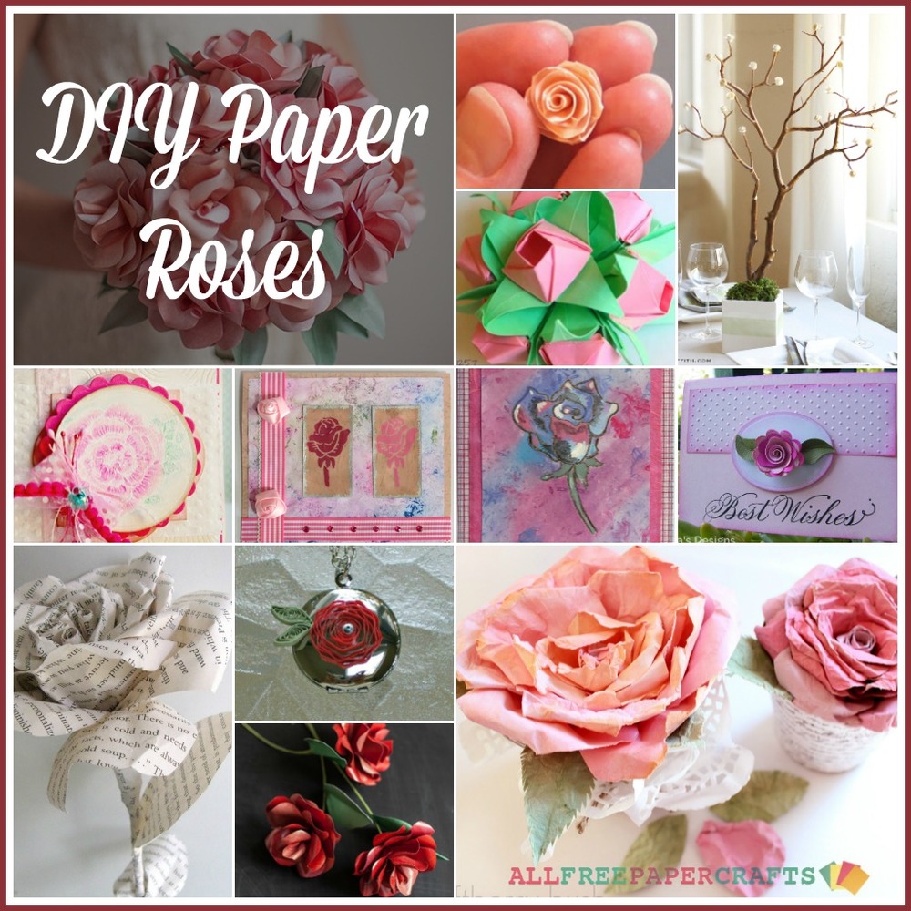 Paper Roses Card Paper Roses For Card Making : Paper Quilling | How To Make Beautiful ...