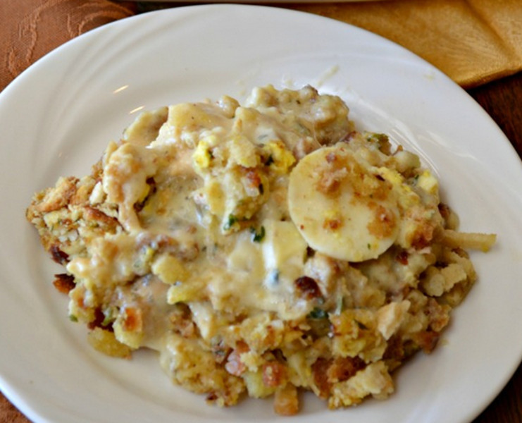 Down South Slow Cooker Chicken and Stuffing