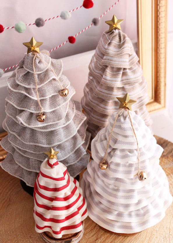 27 vintage white christmas decorations ideas Whimsical Christmas Tree Cones | AllFreeHolidayCrafts.com