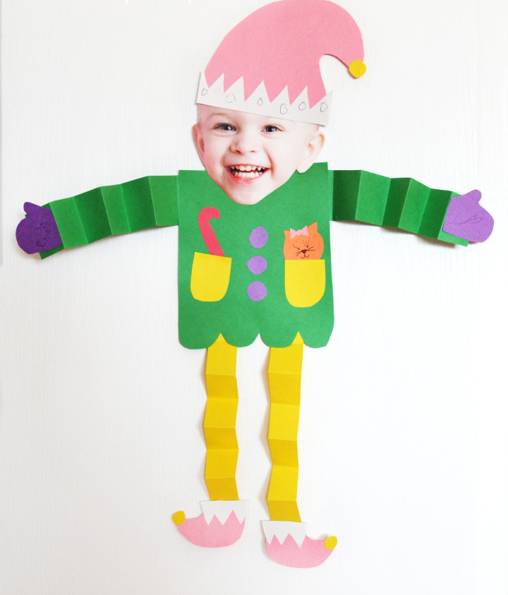 Elf yourself art allfreekidscrafts