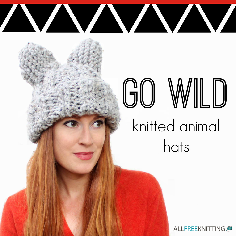 knitted animal hats