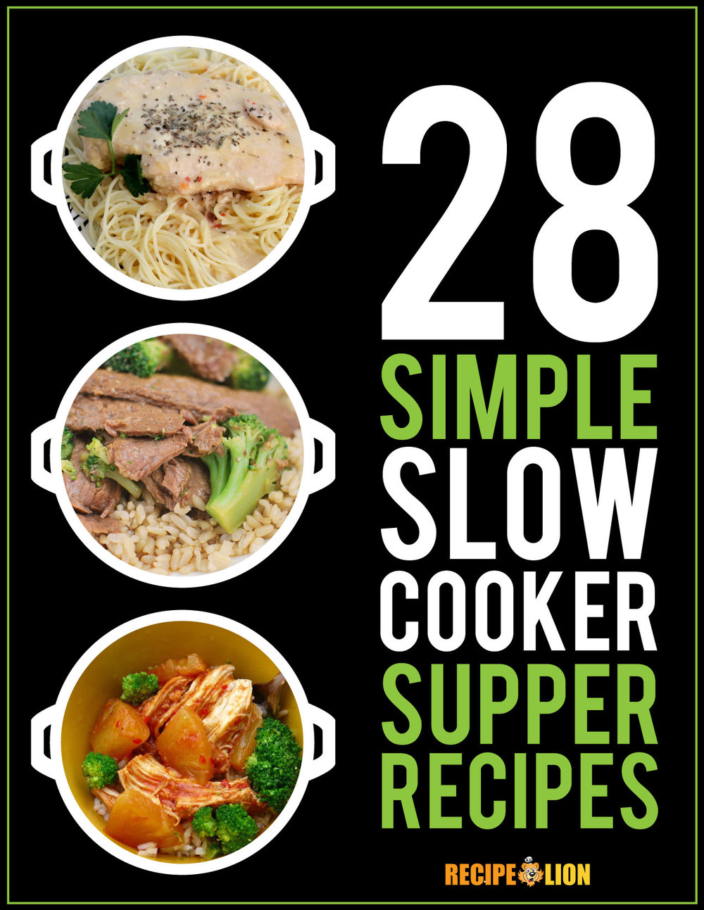 28 Simple Slow Cooker Suppers Free eCookbook | RecipeLion.com