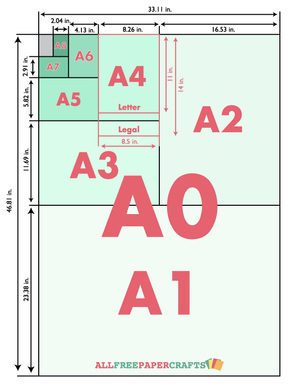 Standard Card Sizes | AllFreePaperCrafts.com