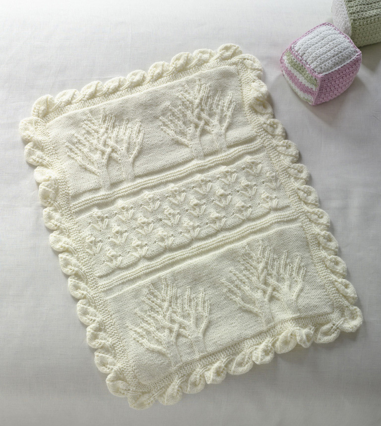 Tree of Life Throw AllFreeKnitting.com