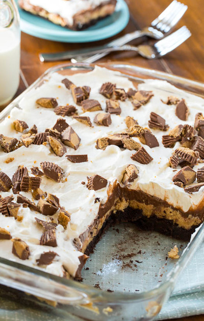 Chocolate Peanut Butter Casserole | AllFreeCasseroleRecipes.com