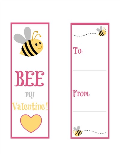 Bee Mine Free Printable Bookmarks | AllFreeKidsCrafts.com