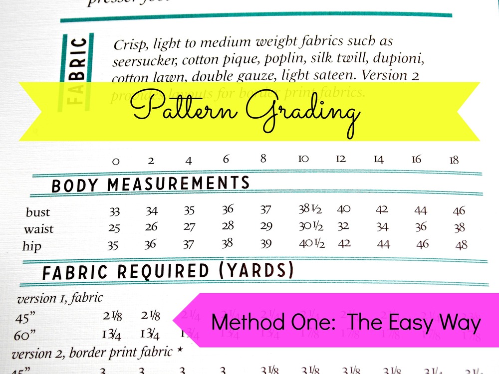 Easy Pattern Grading