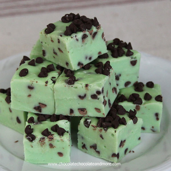 Mint Chocolate Chip Fudge